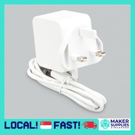 Raspberry Pi 5 27W USB-C Power Supply UK SG White SC1149 5V 5A RPI PI 5 PD Power Delivery USB C Adap