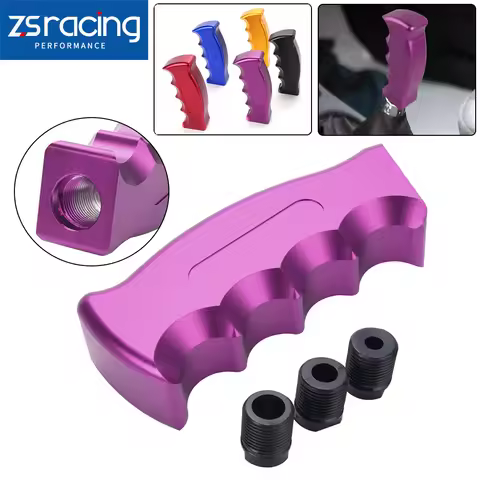 ZS Universal Aluminum Car Gear Shift Head Knife Shape For Handle Manual Transmission M8 M10 M12 Raci