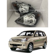 Toyota Avanza Head Lamp Light Black Base 100% Taiwan Depo 2003 2004 2005