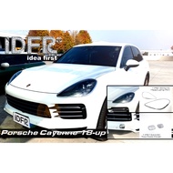 Creative First Porsche Cayenne 2018-23 9YA 9YB 536 Chrome Plated Headlight Frame Trailer Cover Decor