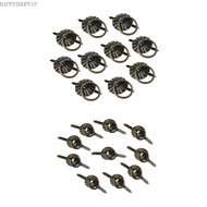HSV 10pcs Green Bronze Color Ring Pin Handle Drawer Cabinet Desk Pull Knob Furniture