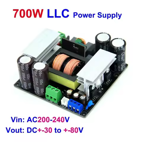 700W LLC 5-Way Switching Mode Power Supply Dual DC +-80V For Digital Audio Amplifier Power Module