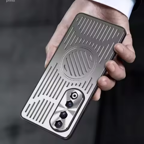 For Huawei Honor 90 80 Pro Case Luxury Hard magnetic Aluminum alloy Back Cover Protective Cases For 