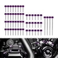 Motorcycle Bolt Cover Engine Cylinder Bolt Screw Head Cap Kit For Harley M8 Twin Cam Touring Softail