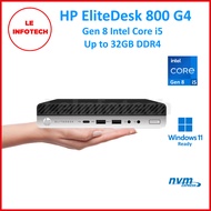 HP EliteDesk 800 G4 Mini Desktop 6-Core Intel i5-8500T/i7-8700T RAM 16/32GB DDR4 New 256/512GB/1TB N