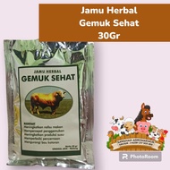 jamu herbal gemuk sehat sapi kambing pedet cempe meningkatkan nafsu makan penggemukan produksi sapi