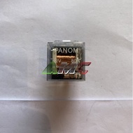 Relay Flasher Klakson Alarm Lampu Tembak Sorot LED Motor Mobil Kaki 4  PANOM 12volt 80A
