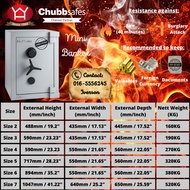 Chubb Chubbsafes Mini Banker Size 5 Keylock + Combination / Electronic Lock(320KG) Security Safe Box