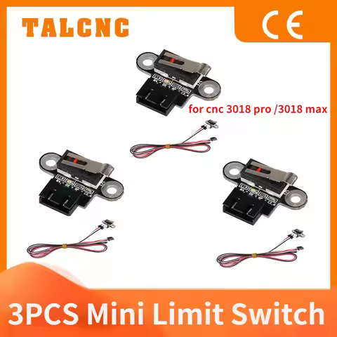 3PCS Mini Limit Switch 3-Pin Cable Vertical limited switch for CNC 3018-PRO /3018-Max Metal/3018 Plu