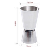 Jigger Akrilik 10ml 20ml 30ml 40ml 50 ml- Gelas Ukur Jiger Plastik Transparan Stainless Steel