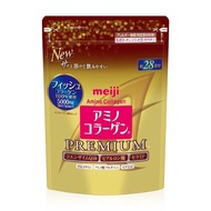 Meiji Amino Collagen Premium แบบใหม่ (คอลลาเจนผง ชนิดเติม)