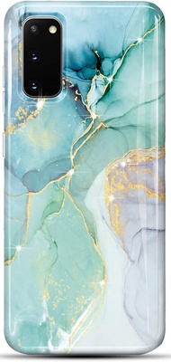 ▶$1 Shop Coupon◀  luolnh Galaxy S20 FE Case,Samsung Galaxy S20 FE Marble Case,Brilliant Cute Design