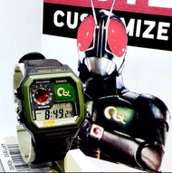 CASIO 幪面超人 BLACK RX AE-1200 MOD MASKED RIDER custom made watch 全新  原裝錶連兩套錶帶 MUTE CUSTOMIZE Kamen Rider 手錶