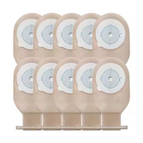 10-50Pcs 20-65mm One-piece Colostomy Bags Disposable Stoma Pouch Bags Open Ostomy Bags Translucent C