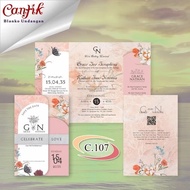 WEDDING INVITATION BLANKS - BLANK BLANKS FOR BEAUTIFUL INVITATIONS 107 BC MATERIAL