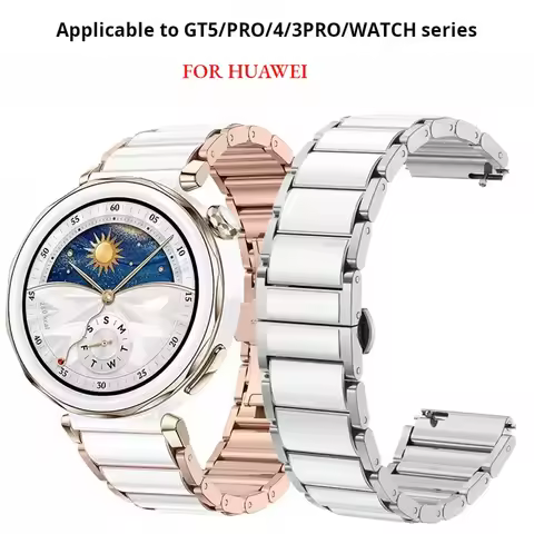 Rose gold GT5pro GT4 GT3 pro strap Quick Watch chain 18mm For Huawei gt 5 gt5 pro gt 4 Ceramic women