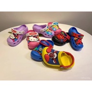 AT/🧃Foreign Trade Boys and Girls Shoes Sandals22Summer Thomas Ice Pooh Bear Paw Patrol Solid Color Classic Hole Shoes I2