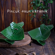 pincuk daun keramik