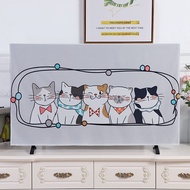 4.Cute Cat-1 New Style Lucky Cat Face surface Hanging type Chinese style tapestry TV Dust Cover Elastic Hanging TV Cover Cloth remote control cover 19 22 24 27 30 32 37 38 40 42 43 47 48 50 52 55 58 60 65 70 75 78 80inch smart tv41409