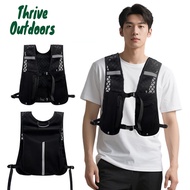 Lightweight Hiking Running Vest Bag Water Bottle Storage Phone Holder Waterproof Reflective Men Wome