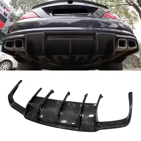 For Mercedes-Benz W218 CLS-Class CLS550 CLS63 AMG 11-14 Carbon Fiber Rear Bumper Spoiler Diffuser Re