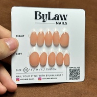 [ BYLAW.NAILS ] White French PREMIUM FAKE NAILS | PRESS ON NAILS | FAKE NAILS | Fake Nails