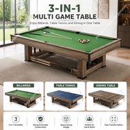 7ft/8ft/9ft 3 in 1 standard pool table home multifunctional pool table American black eight snooker 