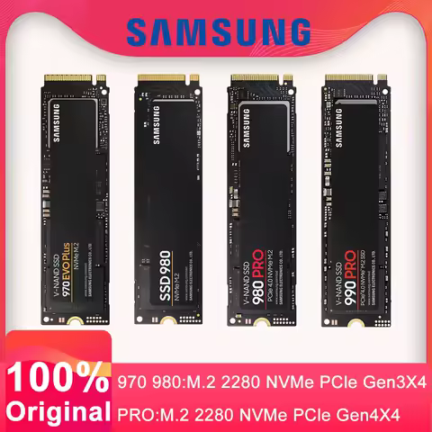 SAMSUNG SSD M.2 1TB 980 PRO 990 pro NVMe Internal Solid State Drive 970 EVO Plus Hard Disk 250GB HDD