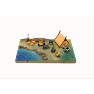 64BDOR003 BMC Diorama City - Camp Site ORANGE Tent Figure Diorama