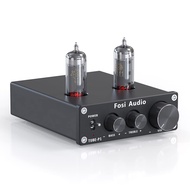 Fosi Audio P1 Tube Preamplifier Mini Hi-Fi Stereo Preamp 6K4 Valve Vacuum Pre-amp with Treble Bass T