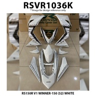 Cover Set Rapido RS150R V1 V2 V3 Honda WINNER-150 (52) Black White RS150 Accessories Motor Coverset RS150 R Hitam Putih