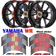 For YAMAHA WR155R WR400F WR426F WR450F WR500Z   Rim Wheel Hub Sticker Mags Decal Reflective WR Acces