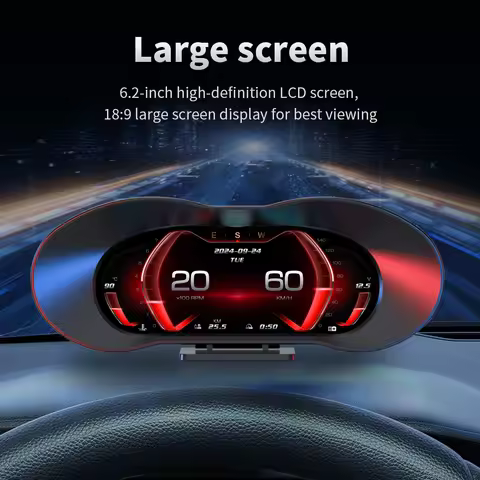 P5 Car Navigation Projection OBD2+GPS+Slope Car Projector OBD HUD Total Mileage CarTurbo Boost Secur