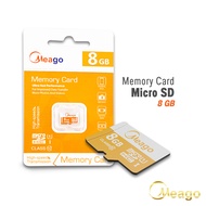 เมมโมรี่การ์ด Meago Micro SD Card / Micro SDHC Card 2 GB / Class 10 เมมโมรี่ 2GB / 4GB / 8GB / 16GB 