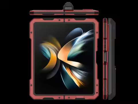 R-just Rugged Armor 360 Full Mobile Phone Case For Samsung Galaxy Z Fold 6 Fold 7 Fold 4 5 6 7 Metal