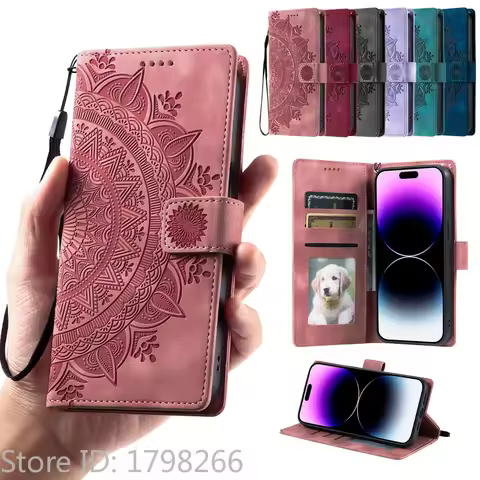 Embossing Process Wallet Phone Case For Xiaomi 11 Lite 5G NE Mi Note 10 Lite 10T 11T Pro 5G Luxury L