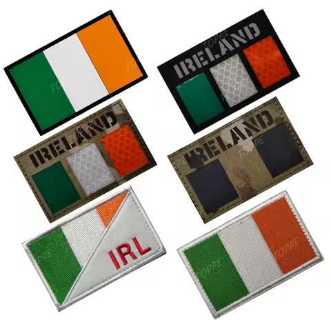 Ireland Embroidery IR Patches Armband The Irish Flag Patches Armband Cloth Patch Badges