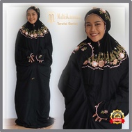Malaika Mukenah Terusan Jumbo Mukena Dewasa Lajuran Katun Rayon Bordir Tile Timbul Mukena Traveling