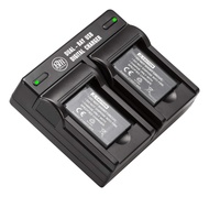 BM 2 EN-EL19 Batteries & Dual Battery Charger for Nikon Coolpix A300, W100, W150, S3100, S3200, S330
