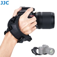 สายคล้องกล้อง JJC เข็มขัดสายรัดข้อมือมือแบบปลดได้อย่างรวดเร็วสำหรับการถ่ายภาพ DSLR Canon นิคอนฟูจิ Fujifilm Olympus Pentax