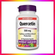 Webber Naturals - 維柏健天然槲皮素500毫克60粒素食膠囊 抗疫 增強免疫力抵抗力 補肺益氣 防敏 洋蔥素槲黃素(EXP: 11/2027)