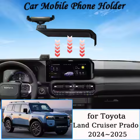Car Mount for Toyota Land Cruiser Prado 250 J300 TXL 2024 2025 Mobile Phone Holder GPS Bracket Gravi