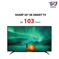Ansuran Mudah Kl- Sharp 50 inch smart TV (RM 103/ bln)