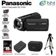 Panasonic HD Video Camcorder (HC-V180 + 16GB + VBT190 Battery Pack + Bag + Tripod)