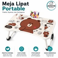 Portable Children's Study Table Chloe Portable Folding Table 60 x 40 x 26cm Laptop Table Folding Stu