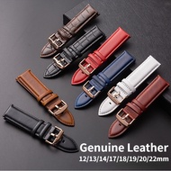Classic Genuine Leather Watch Band Cowhide Leather Strap for DW Watch Strap Bracelet 12 13 14 17mm 1