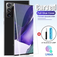 Samsung Galaxy S8 S9 S10 S20 S21 S22 S23 S24 Note 8 9 10 20 Ultra Curved UV Full Glue Tempered Glass Screen Protector