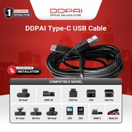 DDPAI Dash Cam Power Cable Type-C USB for Model ( N1 Dual / Mola N3 Pro / Z40 / Z50 / MINI5 / Mola E
