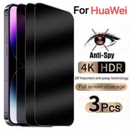 1-3Pcs Anti-Spy Privacy Tempered Glass For HuaWei Y7 Y9 Y6 Prime Pro 2019 Y6P Y7P Y8P 2020 Y6S Y7A Y