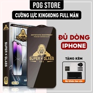 Tempered Glass IPhone KingKong 6 6s 7 8 x xs xr 11 12 14 15 plus pro max full Screen | Screen Protector For ip